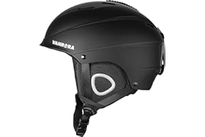 VANRORA Ski Helmet, Snowboard Helmet for Men & Women, Climate Control Venting, Dial Fit, Goggles Compatible, Removable Fleece Liner and Ear Pads, Safety-Certified