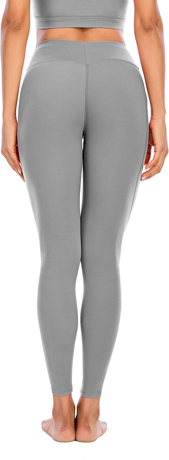 Miss Adola Workout Leggings for Women with Pocket-High Waisted Yoga Pants-Tummy Control Non-See Through Yoga Leggings: Clothing