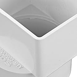 NDS 903 HIPS Offset Downspout Adapter, Connects
