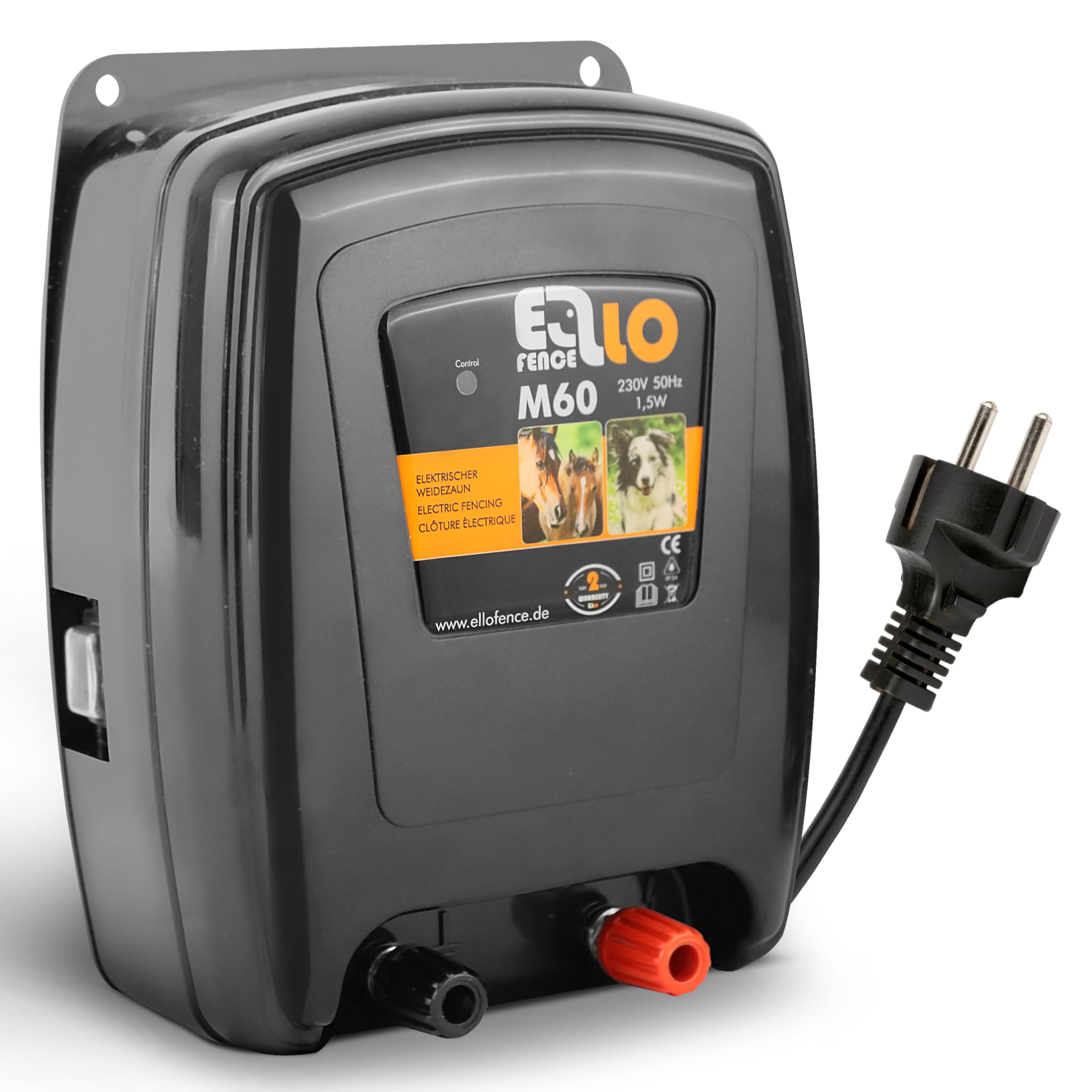 Ellofence Electric Fence Device M60 – Extremely Quiet – Hats of Horses and Pets, 230 V