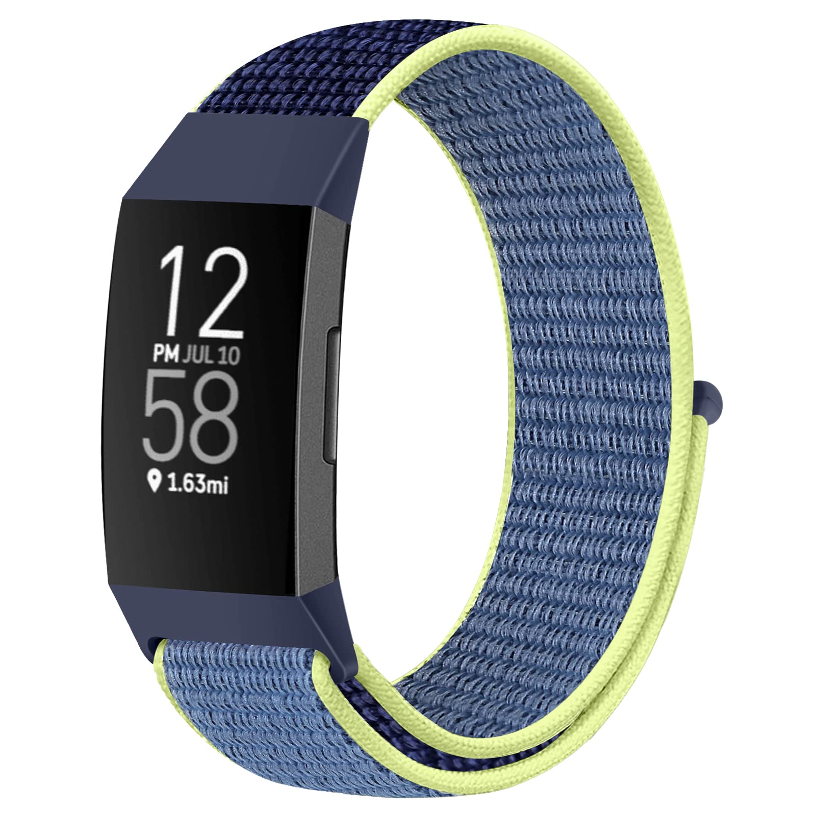 Runostrich Nylon Watch Straps Compatible with Fitbit Charge 4/Charge 3/SE, Soft Adjustable Replacement Wristband Breathable Sport Strap with Band for Women Men