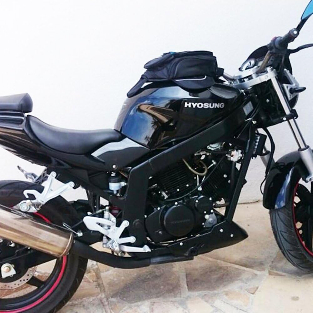 Motorcycle Tank Bag, Water Resistant with Super Strong Magnetic Gas Oil Fuel Tank Bag Black bigger Window for Honda Yamaha Suzuki Kawasaki Harley: Home Improvement