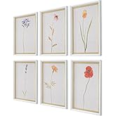 Uttermost 32384 Wild Flourish - Framed Floral Print (Set of 6)-20 Inches Tall and 14 Inches Wide