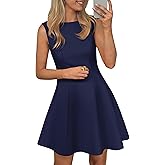 PRETTYGARDEN Cocktail Dresses for Women 2026 Summer Formal Boat Neck A Line Spring Elegant Graduation Party Mini Dress