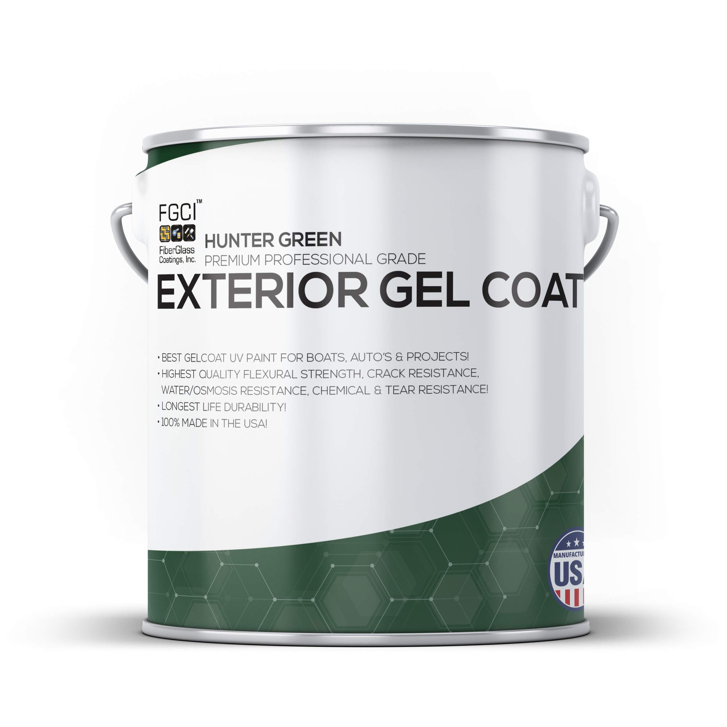 Buy HUNTER GREEN Boat Paint, EXTERIOR GEL COAT KIT, 1 GALLON W/ 2 OZ