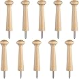 Wooden Shaker Peg Wood Screw-on Shaker Pegs 2.9 Inch Long Unfinished Wood Shaker Racks for Hanging Clothes Hats Towel and Mor