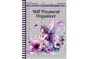 Bill Payment Organizer: Monthly Bill Payment Log Book, Bill Tracker Notebook