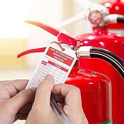 Bolexo Fire Extinguisher Tags with Adjustable Wire