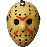 HWQVA Scary Halloween Mask for Adult, Slasher killer Costume Prop | Horror Costume Accessories: Hockey Mask, Adjustable Strap, Durable, Lightweight, 9.8 in x 7.5 in x 3.5 in