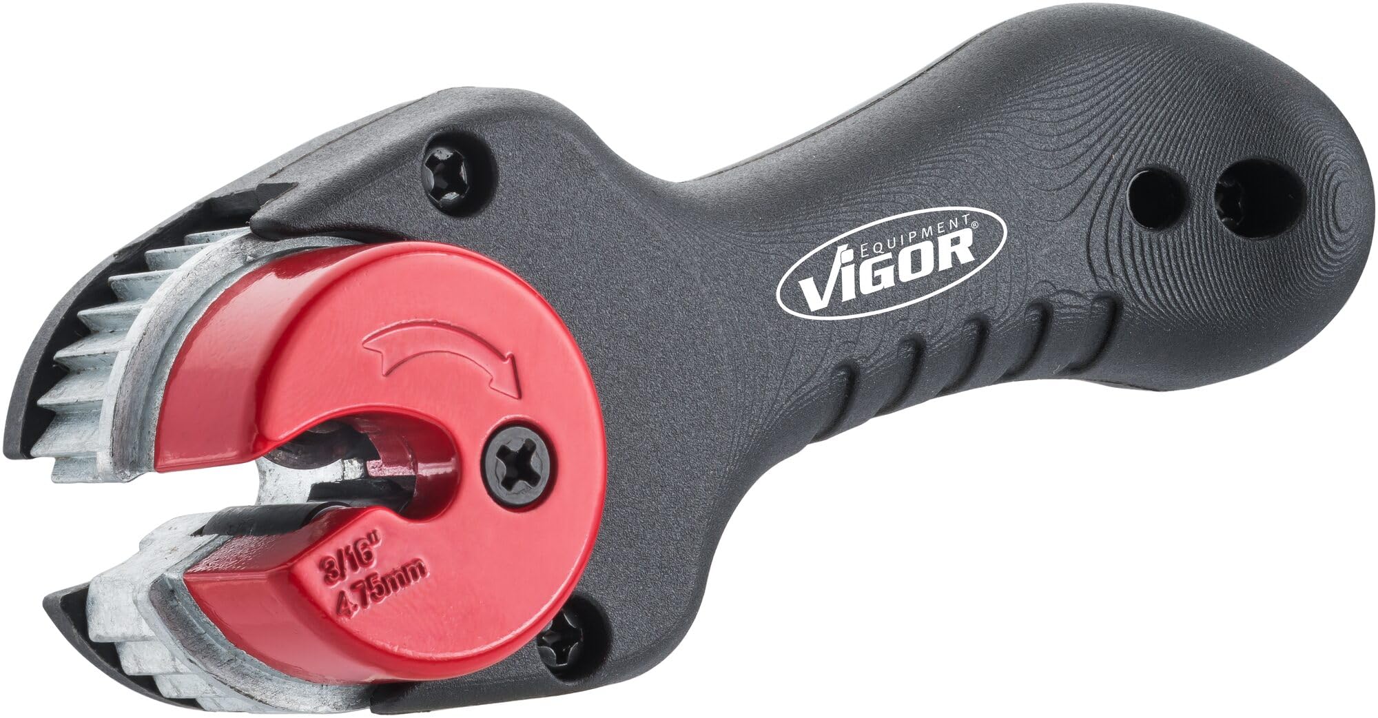 Vigor V6917 Ratchet Pipe Cutter for Brake Lines Diameter 4.75 mm Length 110 mm Black/Red