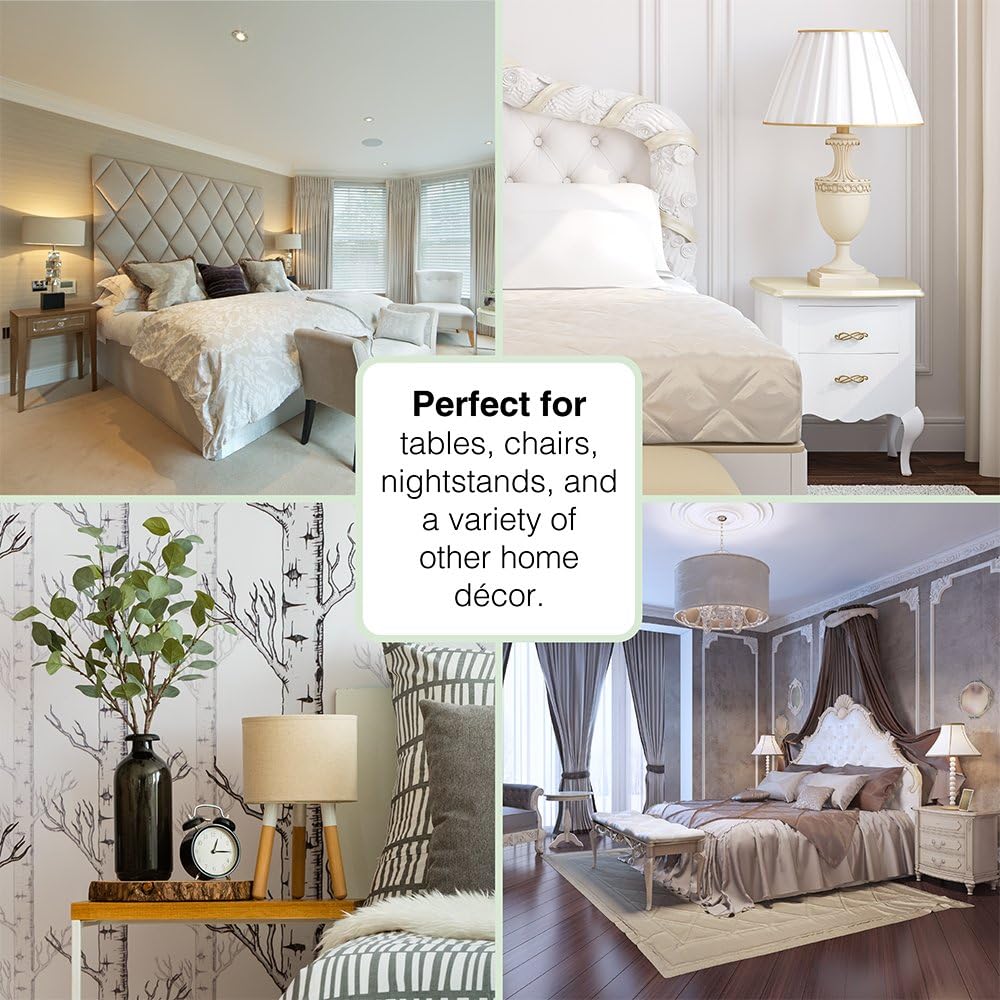 SoftTouch 4291895N Hard Surfaces (4 Piece), 1-5/8" Carpet Bottom Furniture Caster Cups Round to Protect Hardwood Floors, 1-5/8 Inch, Brown/Gray - Drinkware Cups With Saucers - 