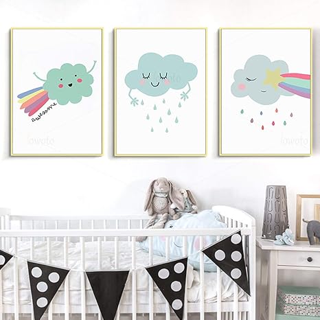 Amazon 漫画の天気ポスターかわいいアートプリントベビールームの壁アートシンプルな絵文字寝室の装飾のキャンバスの絵画フレームなし24 X32 60x80cm 3 ウォールステッカー オンライン通販 Amazon 漫画の天気ポスターかわいいアートプリントベビールームの壁アートシンプルな絵文字寝室の装飾のキャンバスの絵画フレームなし24 X32 60x80cm 3 ウォールステッカー オンライン通販