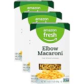 Amazon Fresh, Elbow Macaroni, 16 Oz (Pack of 3)