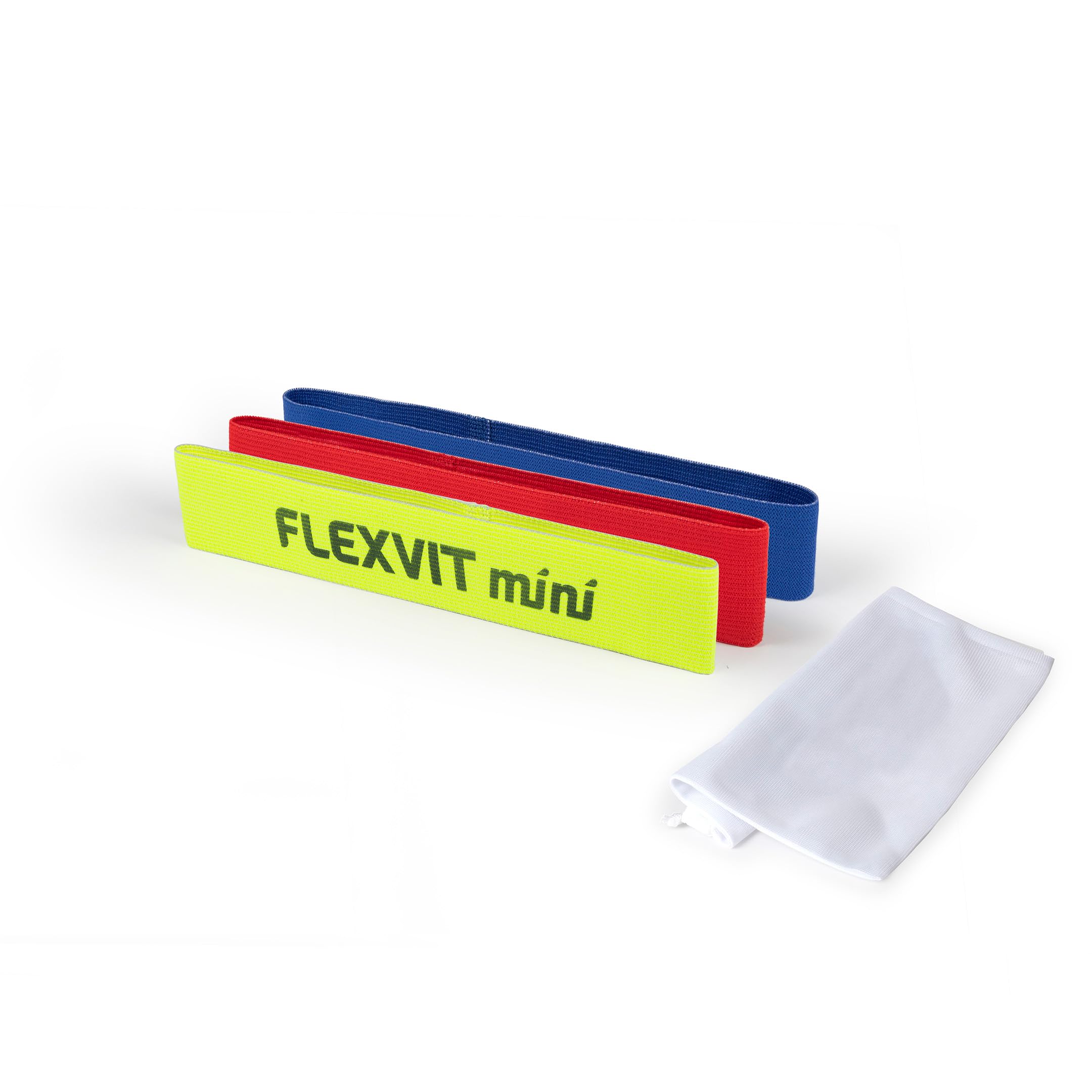 FLEXVIT Mini Band Sets - Exercise Bands for General Stabilisation Exercises, Stretching and Mobilisation, Various Strengths for Beginners and Professionals