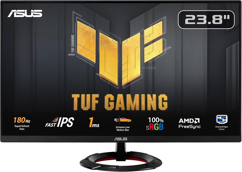 ASUS TUF Gaming VG249Q3R 23.8 Inch 1080p 180Hz ELMB FreeSync IPS Monitor