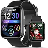 JeeJTek Smart Watches for Men Women - 1.83" HD 2025 Fitness Tracker with 100 Sports Modes, Heart Rate/Sleep Monitor, Bluetooth Call & Music Control IP68 Waterproof for iPhone/Android