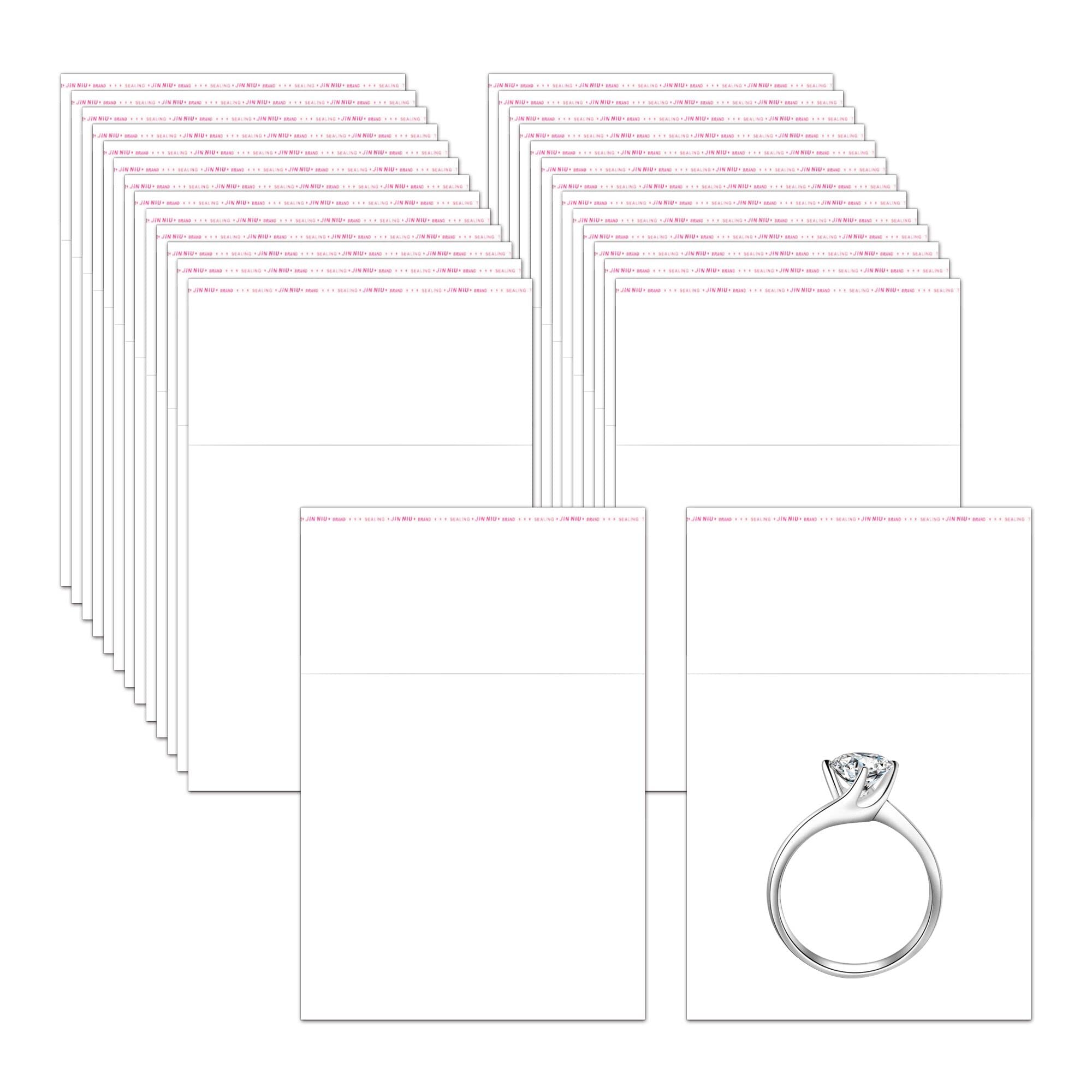 Photo 1 of 1.5" x 1.5" Clear Adhesive Cellophane Bags 1000pcs Mini Self Stick Cello Baggies 2mil Tiny Square OPP Poly Bags for Beads Seeds Buttons Powder Pills Rings Vitamins Crystals Earrings Coins Photo