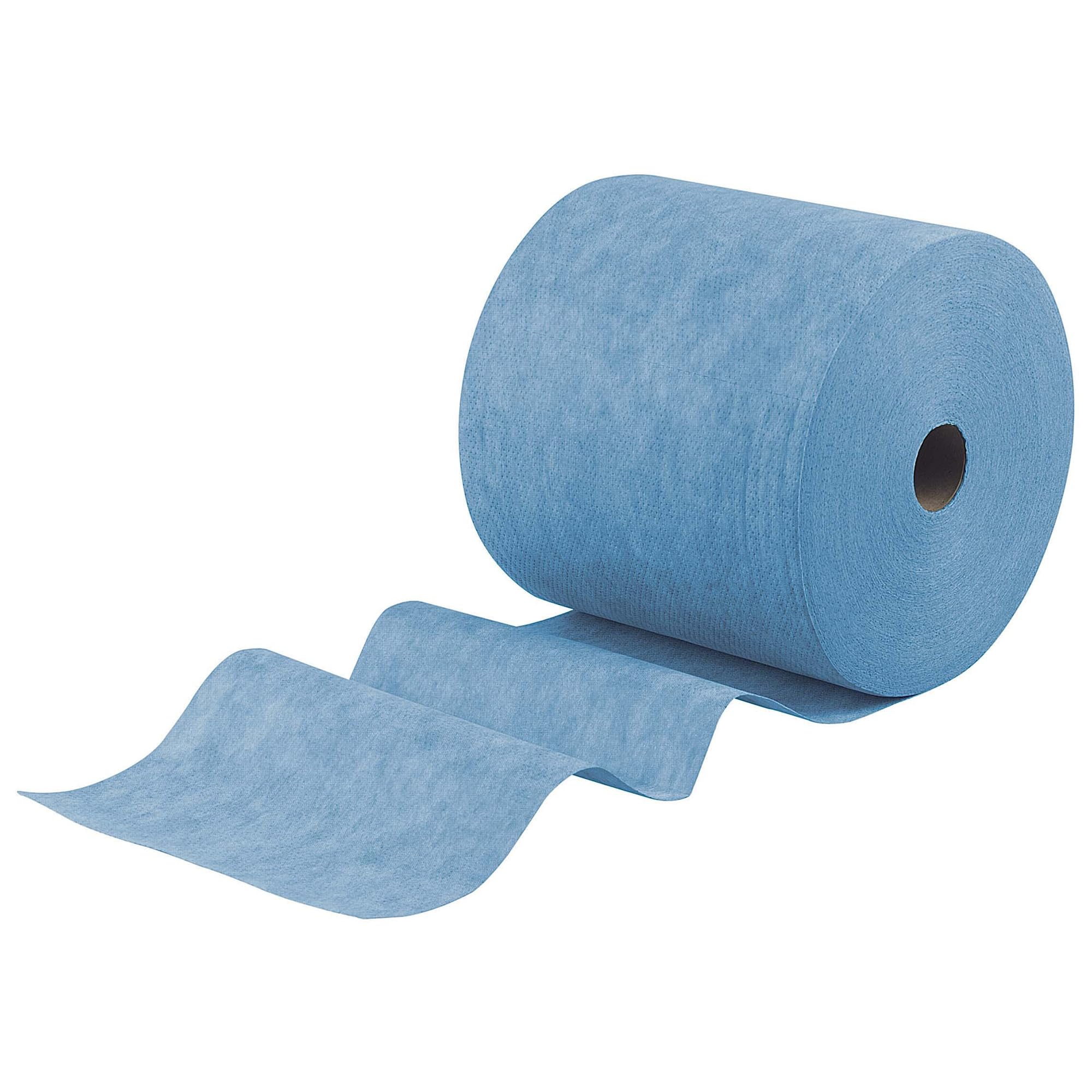 WypAll PowerClean X90 Cloths Ultra Duty Wipes, Jumbo (12889), Extended Use Towels, Blue (1 Roll of 450 Sheets, 450 Sheet Total)