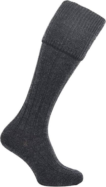 charcoal kilt socks