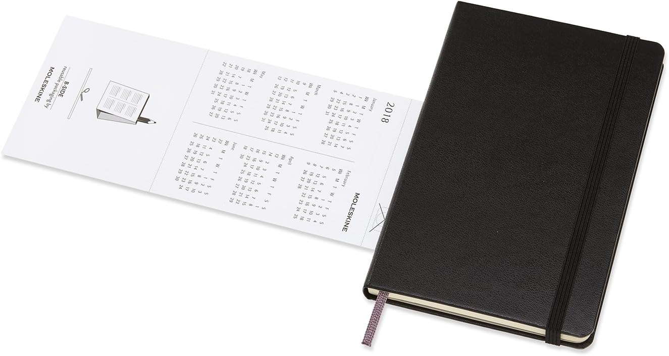2018 Moleskine Pocket Weekly Horizontal Diary 12 Months Hard Moleskine Amazon Co Uk Office Products