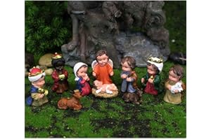 IRCOR Mini Nativity Set Kids Nativity Set for Christmas Indoor Small Nativity Set for Kids - 2 in