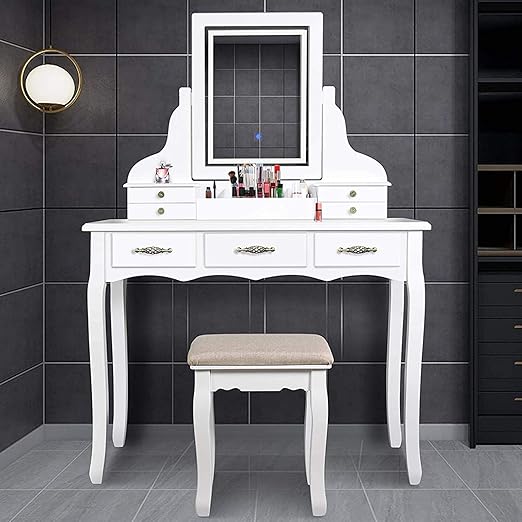 led vanity table
