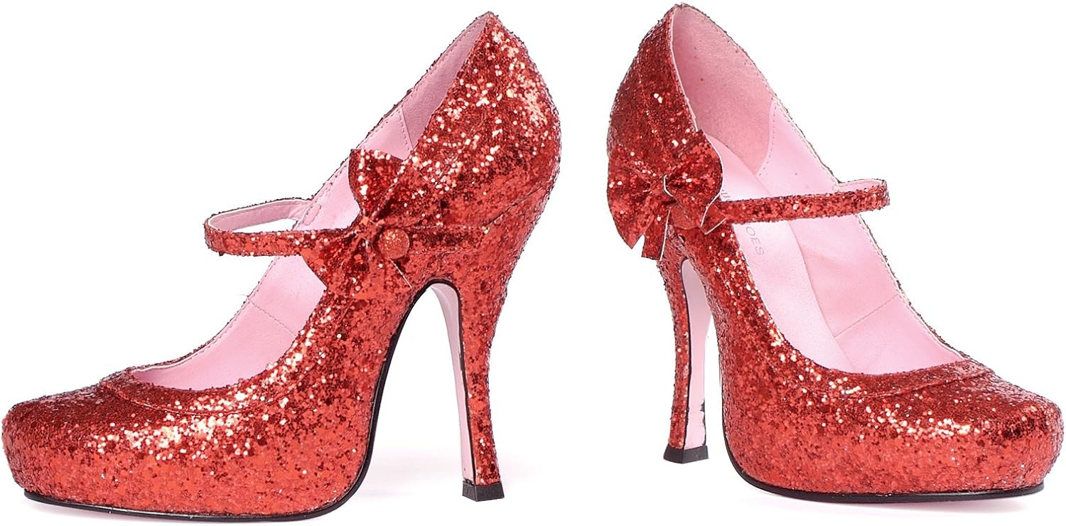 Ruby Red Glitter Costume Shoes Size 8 Clothing