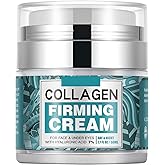 Collagen Face Cream With 7% Hyaluronic Acid, Moisturizing Face Moisturizer Hydrating Facial Cream, Lightweight Neck Cream Col