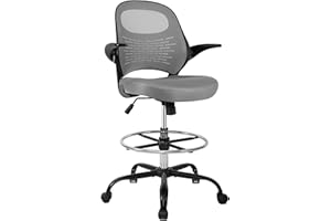 HYLONE Office Drafting Stool, Home Office Desk Chairs Heavy Duty Drafting Chair with Foot Rest Executive Office Chair Drafting Chair Stool Stool for Standing Desk Chair