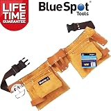 BlueSpot Double Tool Belt Split Leather Pouch Builder Carpenter Apron Holder view 3
