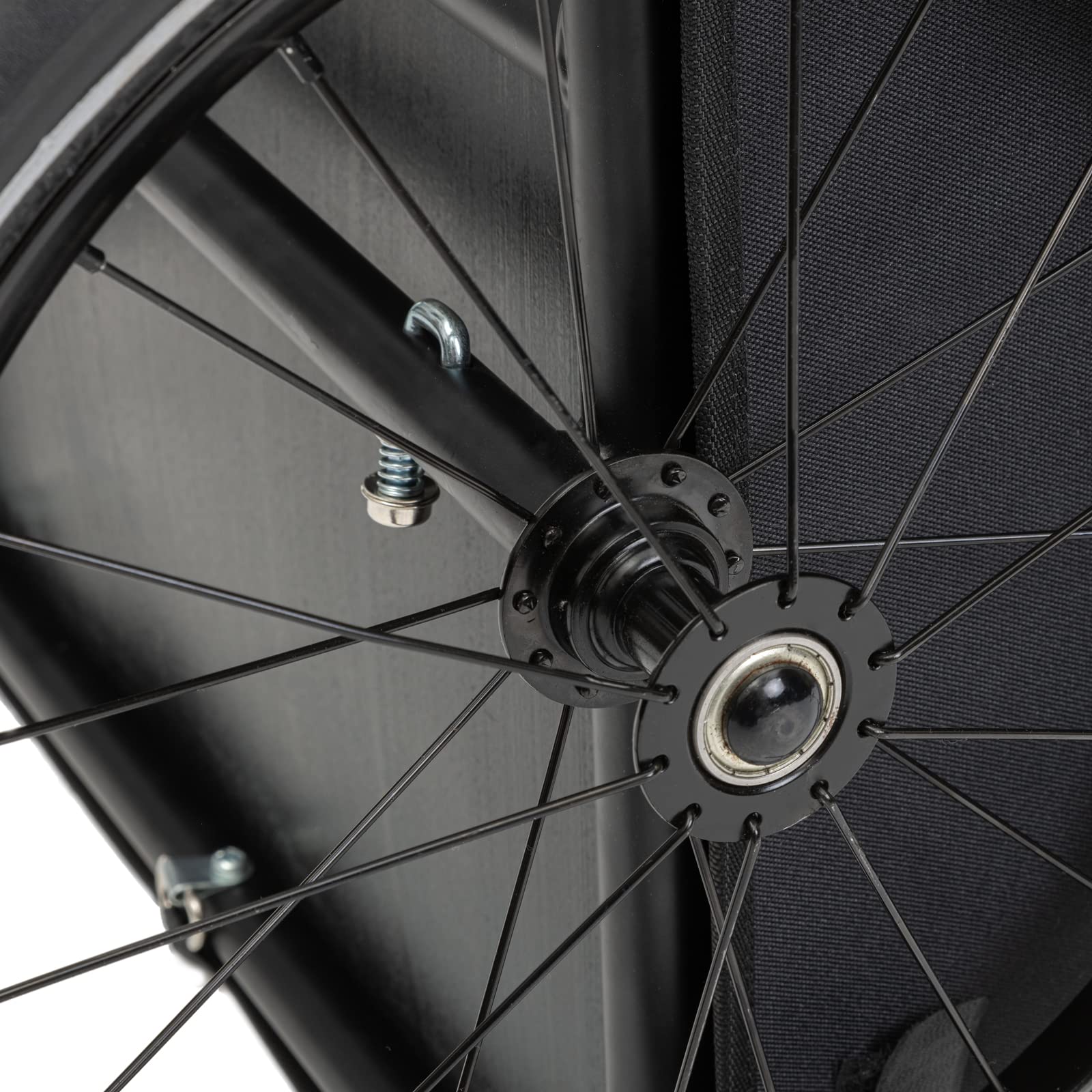 qeedo Cargo Trailer Fahrradanhänger Lastenanhänger, Fahrrad Transportanhänger, klappbar, Schwarz 8