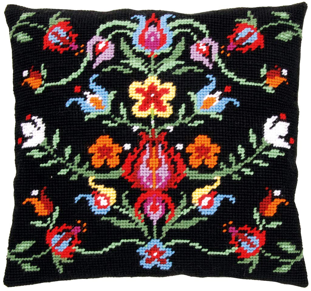 Vervaco Tapestry Kit: Cushion: Folklore II, Cotton, NA, 40 x 40cm / 16" x 16"
