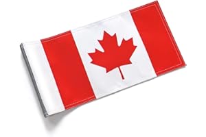 FlagFest Canada Flag Golf Putting Green Flag 6x12 Inch – Premium 600D Polyester Double-Stitched, UV Fade Resistant, Tool-Free