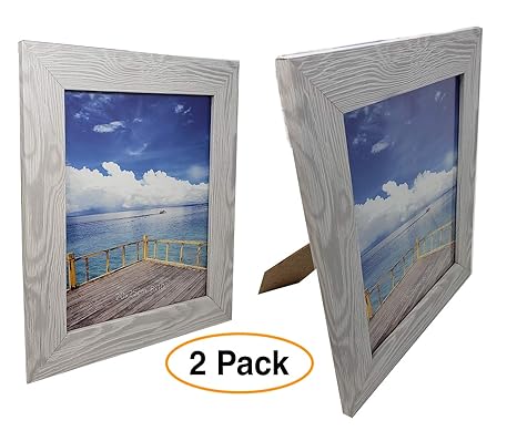 Pro Image Cadre Photo En Bois Gris Clair Et Blanc 203 X 25