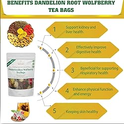 Premium Dandelion Root Wolfberry Tea Bags - Kidneys