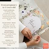 Peachly Fleur Baby Book Minimalist Memory Book Linen Cover Keepsake view 7
