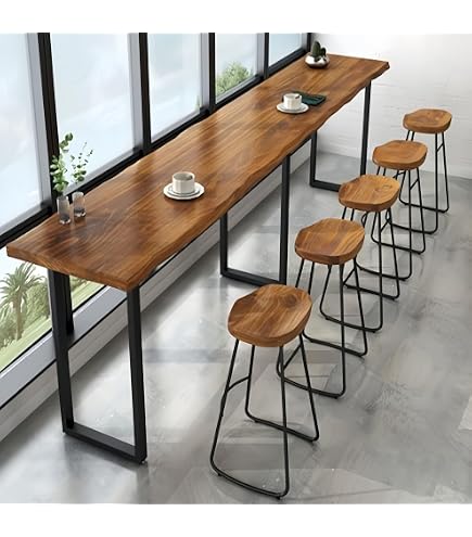 Amazon.com: CraftThink Rectangular Bar Table, High Top Dining