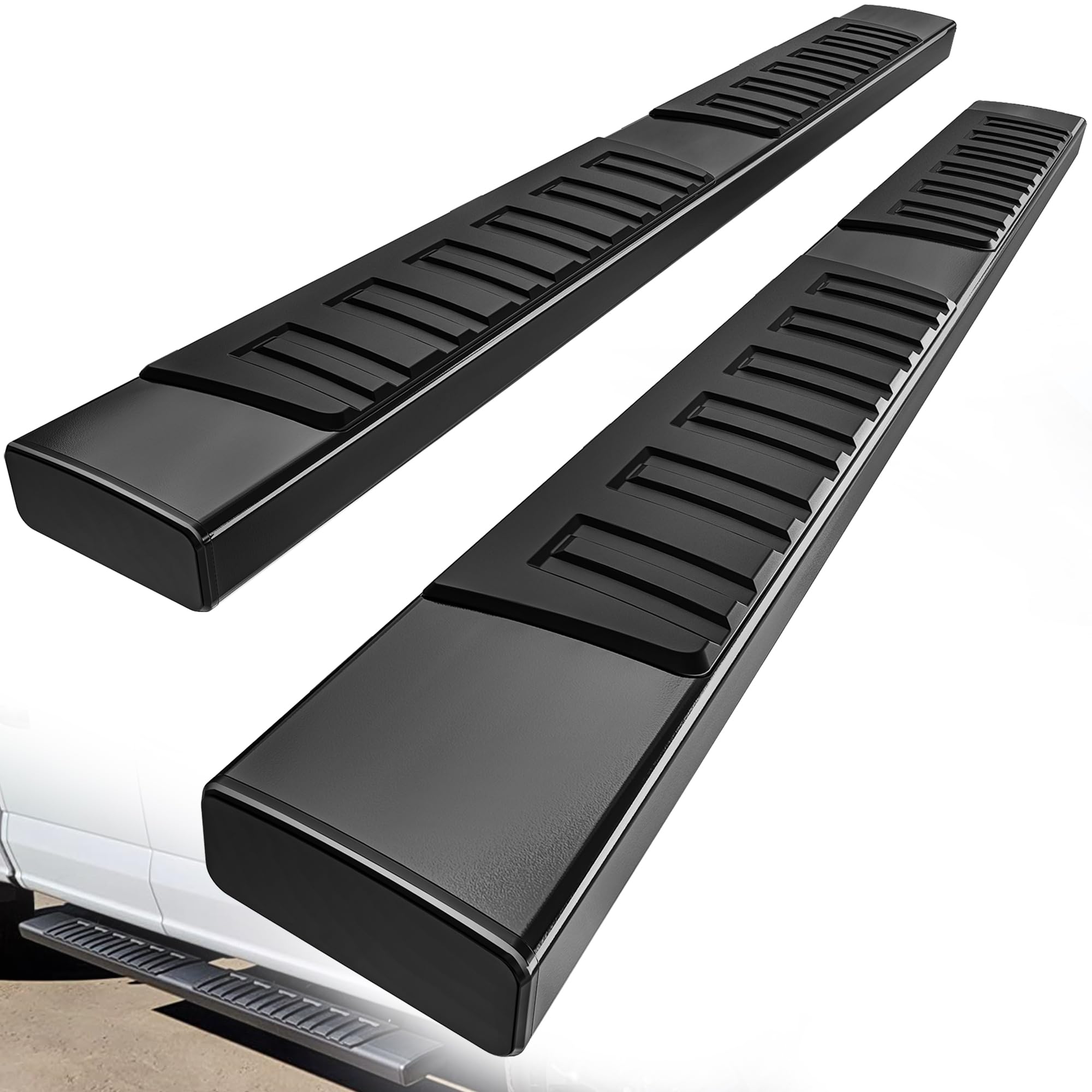 Photo 1 of YITAMOTOR 6 inch Running Boards Compatible with 2007-2018 Chevy Silverado/GMC Sierra 1500, 2007-2019 2500HD 3500HD Double/Extended Cab, Textured Side Step Nerf Bars (Incl. 2019 Sierra 1500 Limited)