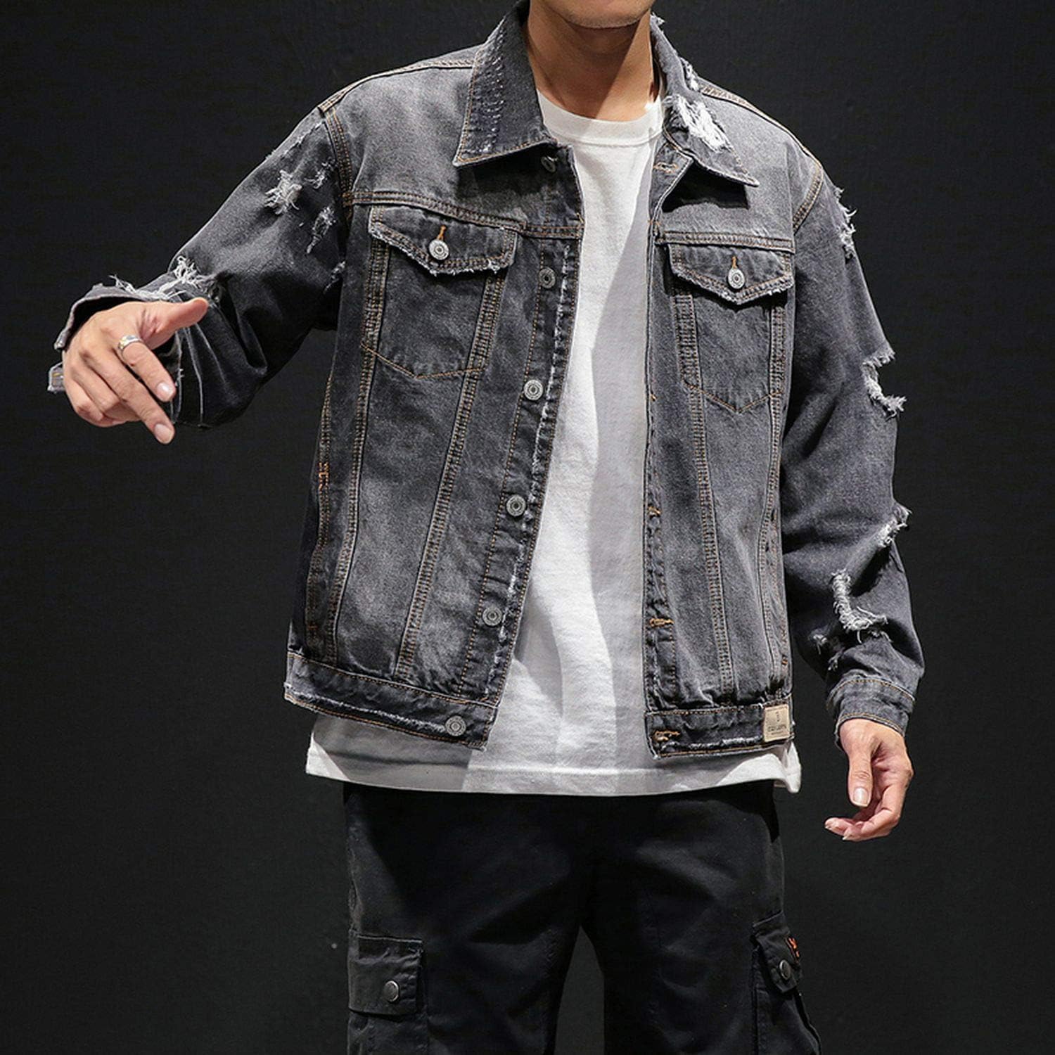 vintage oversized denim jacket mens