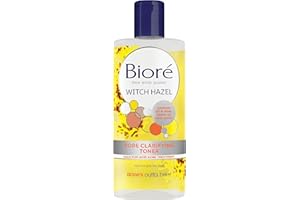 Bioré Witch Hazel Pore Clarifying Toner, with 2% Salicylic Acid for Acne Clearing and Balanced Skin Purification, 8 Ounce (HSA/FSA Approved)