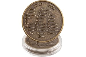 CW Morse Code Commemorative Chips, Morse Code Chip Explore The Learn in Entertainment of Encryption Language and Games Pocket