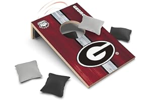 SOAR NCAA Tabletop Cornhole Game and Bluetooth Speaker
