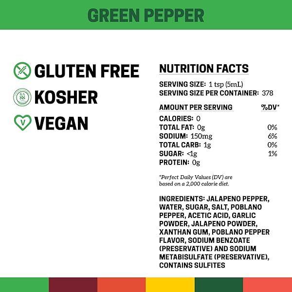 CHOLULA GREEN PEPPER HOT SAUCE, 64 FL OZ – ONE 64 FLUID OUNCE BULK CONTAINER OF GREEN JALAPENO HOT SAUCE, PERFECT FOR EGGS, FRIED CHICKEN, TUNA AND MORE