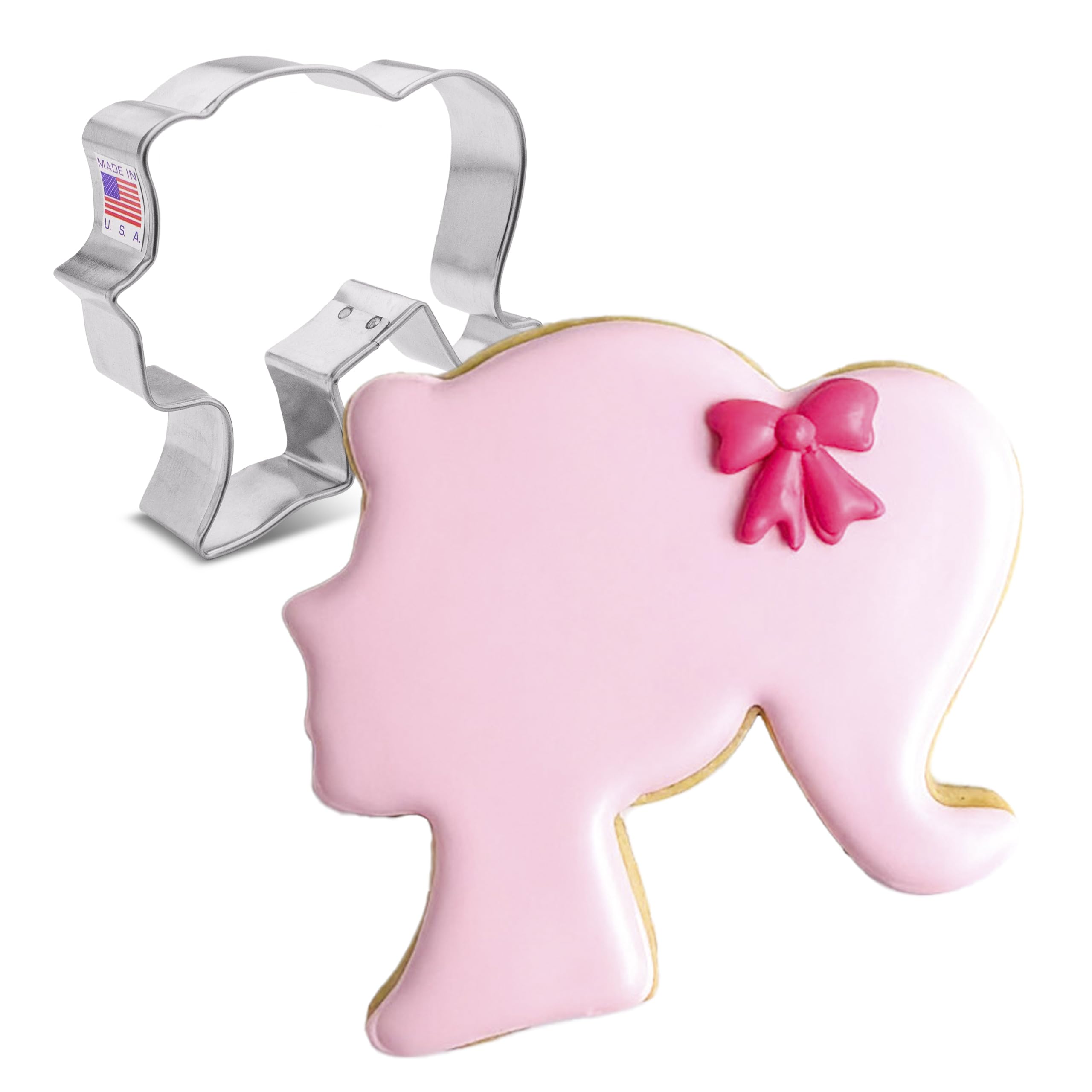 Doll Head Cookie Cutter, Made by Ann Clark