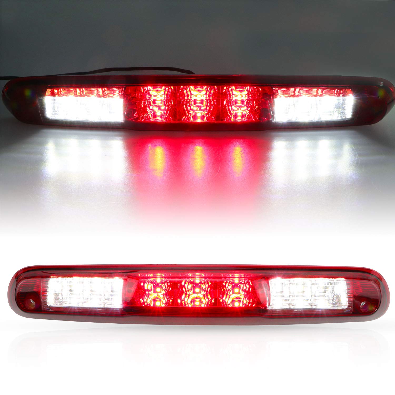 Photo 1 of Tresound 3rd Third Brake Light For 2007-2013 Chevy Silverado/GMC Sierra 1500 2500HD 3500HD Cargo Light LED High Mount Lamp Tail Light (Red)