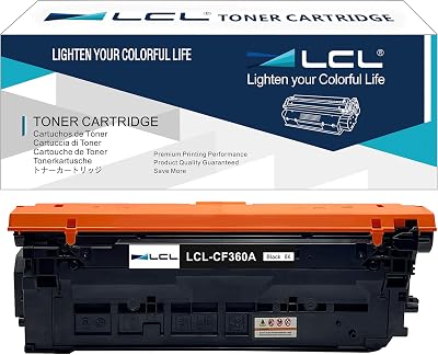 LCL 508A CF360A Black Toner Cartridge 6000 Pages for HP M553 M577 M552
