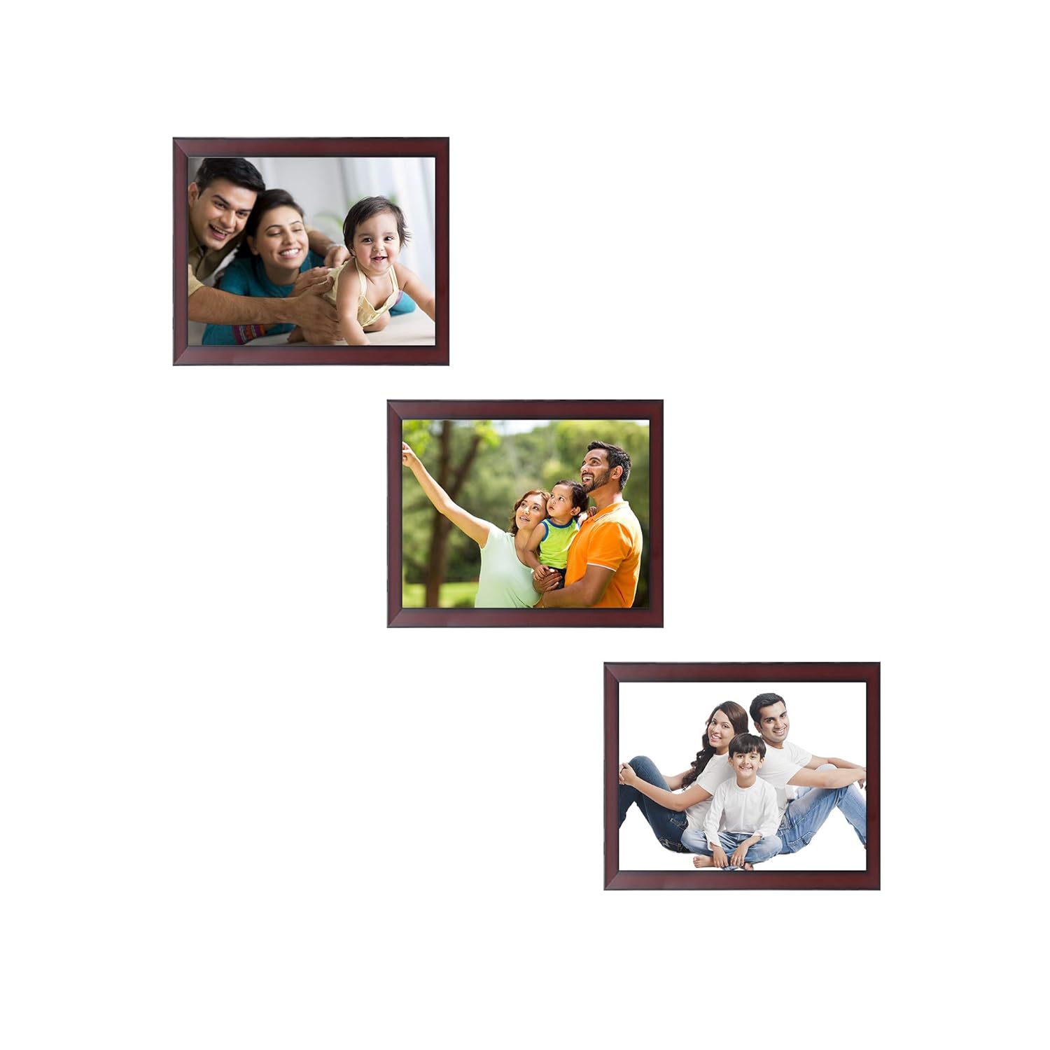 Buy Amazon Brand Solimo Collage Photo Frames, Set of 3, Wall Hanging