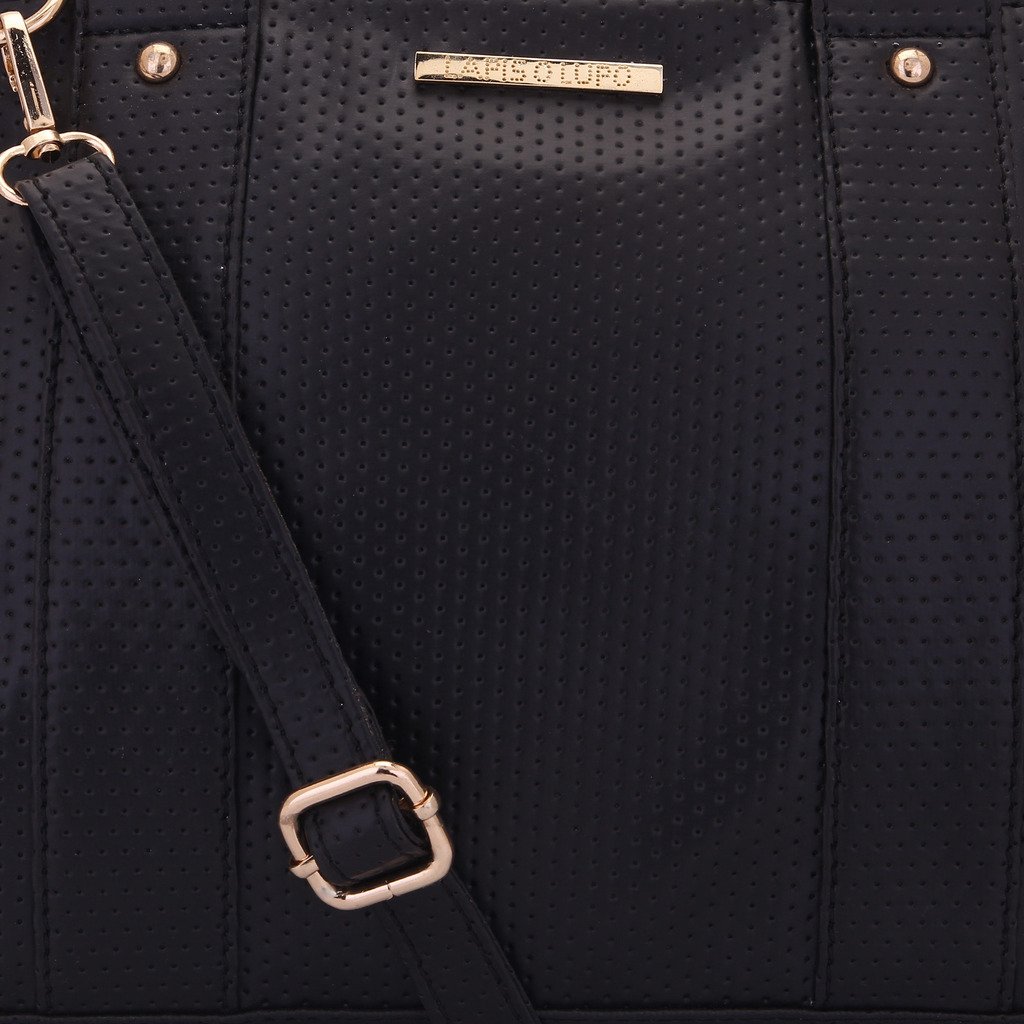 lapis o lupo women's handbag(black,llhb0012bk)