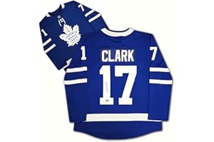 Wendel Clark Autographed Toronto Blue Jersey – Signed Hockey Memorabilia Collectible (Size M)