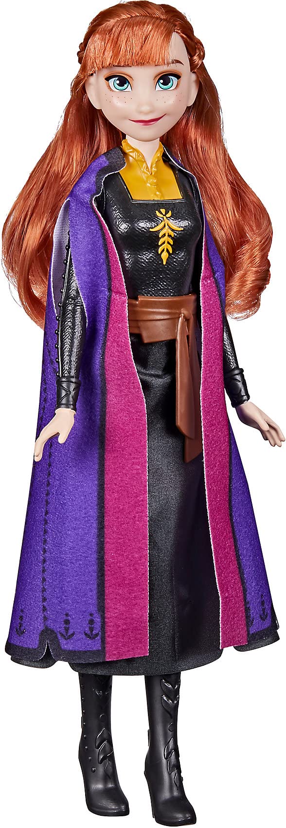Disney Frozen 2 Frozen Shimmer Anna Fashion Doll, Skirt, Shoes, and Long Red Hair, Toy for Kids 3 Years Old and Up